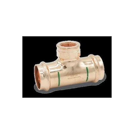 Smith-Cooper Copper Reducing Tee, 3/4 in. Press x 3/4 in. Press x 1/2 in. Press, EPDM 4343001840