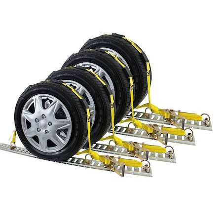 Mytee Products Over the Tire Wheel Strap w/ E-Track Fittings 2in x 10ft, 4PK RS-ETK-210x4