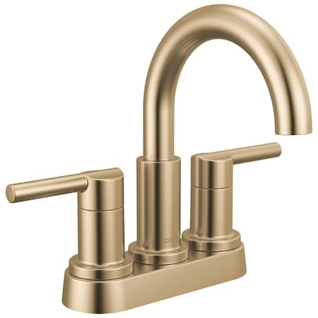 Delta Nicoli Two Handle Centerset Bathroom Faucet, 6.63 in, Champagne Bronze 25749LF-CZ