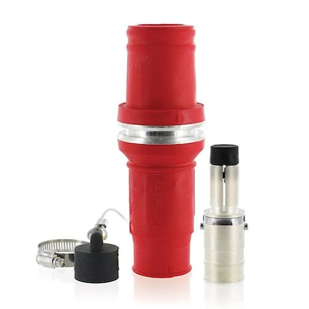 Leviton Single Pole Inline, 1,009 A, Male, Red 49M64-R