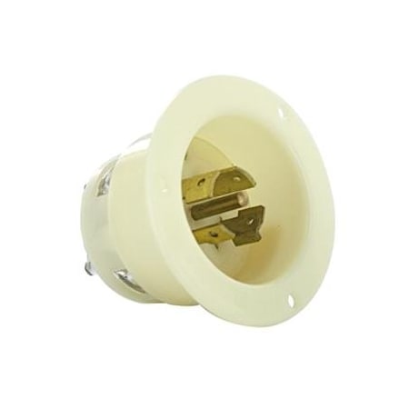Leviton Industrial Grade Flanged Inlet 20 Amp, 347/600 Volt 3PY 2545