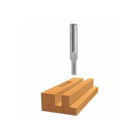 Bosch HSS Plunge Cutting Straight Router Bits, 1/8 in Cutting Diam, Wood 114-85152