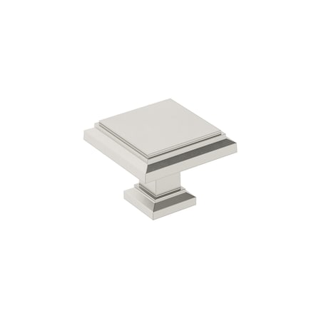 Amerock Appoint 1-1/4 in 32 mm Length Satin Nickel Cabinet Knob BP36758G10