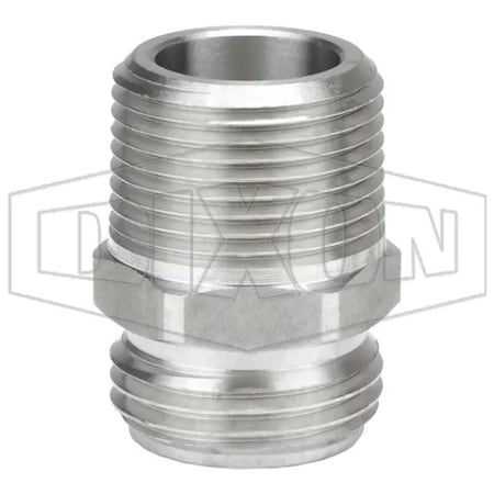 Dixon The Right Connection Garden Hose Adapter, 3/4-11-1/2 x 3/4-14 Nominal, Male Garden Hose Thread x MNP 5081212SS
