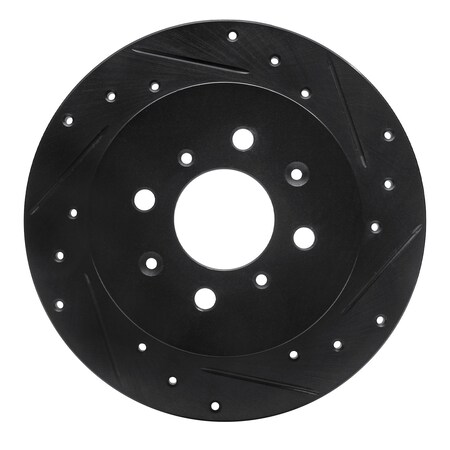 Dynamic Friction Co DFC Brake Rotor - Drilled and Slotted - Black 633-59031R