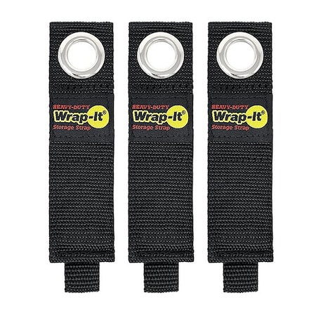 Wrap It Storage Wrap-It Storage Storage Strap, 2.9 in Dia, 1-1/2 in W, 10 in L, Polypropylene, 50 lb Working Load 103-20BX