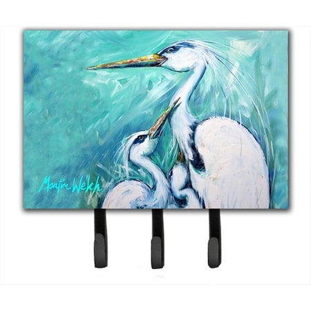 Carolines Treasures Mothers Love White Crane Leash Or Key Holder MW1159TH68