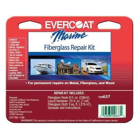 Evercoat Fast Drying Small Fiberglass Repair Kit 100637
