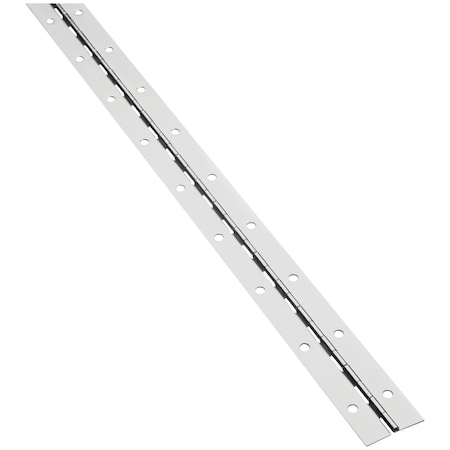 National Hardware Steel 1-1/2'' x 48'' Nickel Continuous Hinge N148-320