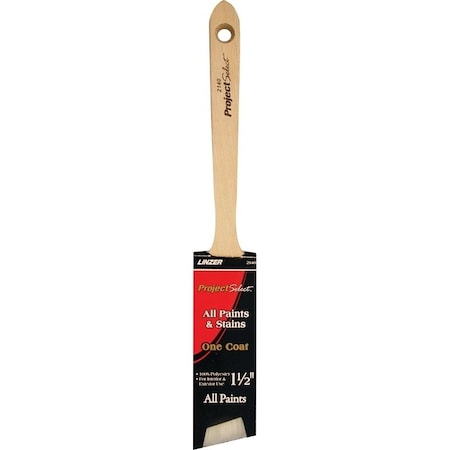 Linzer WC Paint Brush, 112 in W, 212 in L Bristle, Polyester Bristle, Sash Handle 2140-1.5