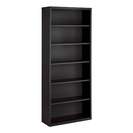 Hirsh Hirsh 6 Shelf Metal Bookcase, 82in. Height, Charcoal 22458
