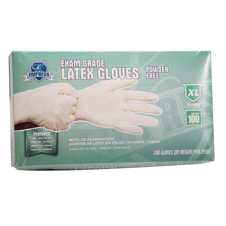 Impact Products Disposable Gloves, Vinyl, Powdered, M, 100 PK, Clear ELEPFXL2004