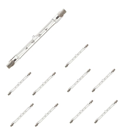 Bulbrite Mini 300w Equivalent T3 Double Ended Base RSC in Clear Finish Dimmable 2900K Halogen Lght Bulb, 10PK 861989