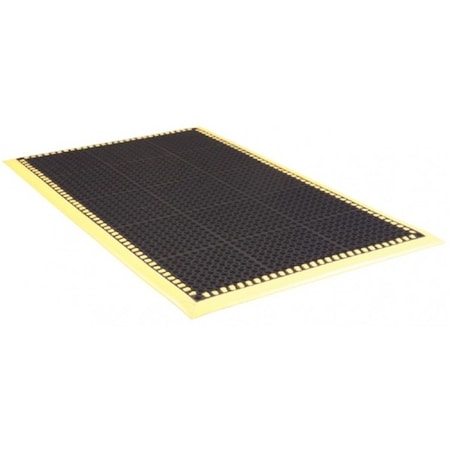 Buymats 3 x 5 ft. Tru Tread Grease-Resistant Black With Grit Tuff Mat 39-271-0920-30000500