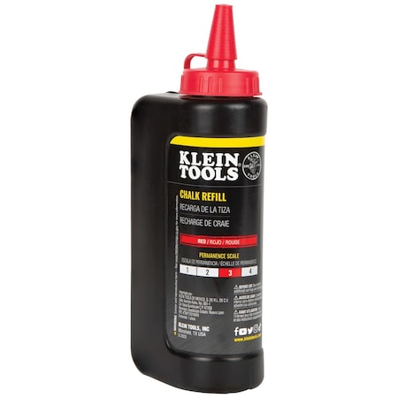 Klein Tools Chalk Refill, Red CHLK14R