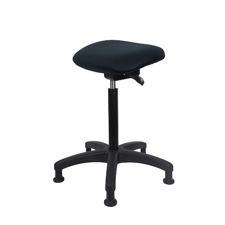 Blue Ridge Ergonomics Vinyl Sit-Stand - Standing Height with Stationary Glides in Storm Supernova Vinyl VSTSS-RG-NF-RG-8822