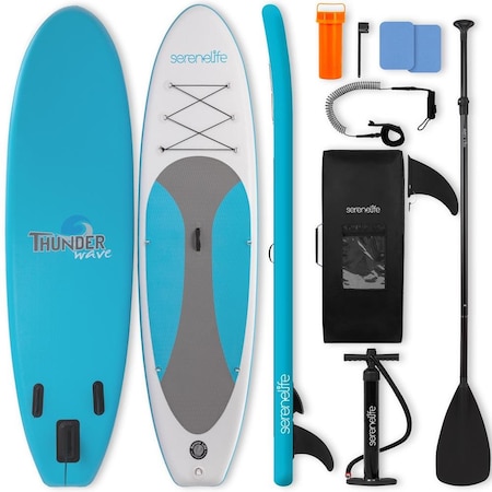 Serenelife 10 ft Inflatable Stand Up Paddle Board with Premium SUP Accessories SLSUPB11