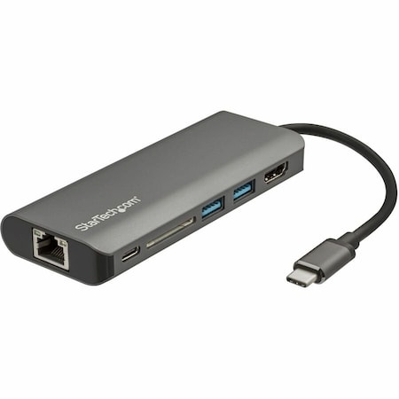 Startech.Com USB-C MULTIPORT ADAPTER TO 4K HDMI, GBE, 2 USB-A, USB-C DATA/60W POWER DELIVERY DKT30CSDHPD3