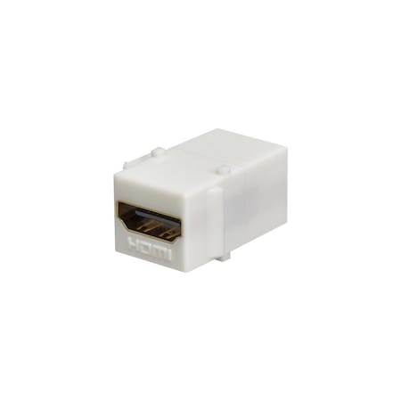 Monoprice HDMI Coupler (F to F), Keystone, White 6852