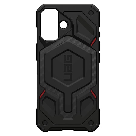 Urban Armor Gear Monarch Pro Case For Apple Iphone 17 - Carbon Fiber Black And Red 114516119042