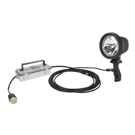 Newalthlete 120 - 277V AC 6 Million Candlepower Handheld Spotlight with 25 ft. Cord - 100 watt - Flood NE3035855