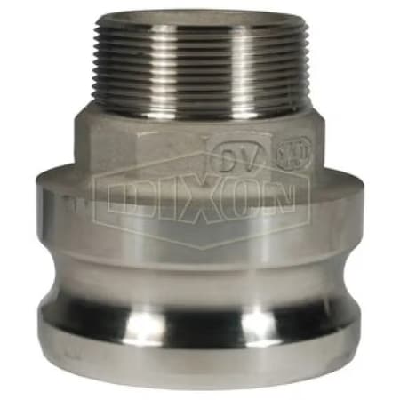 Dixon Type F Cam and Groove Reducing Adapter, 1-1/2 x 3 in, Male Adapter x MNPT, 316 SS, Domestic 3015-F-SS