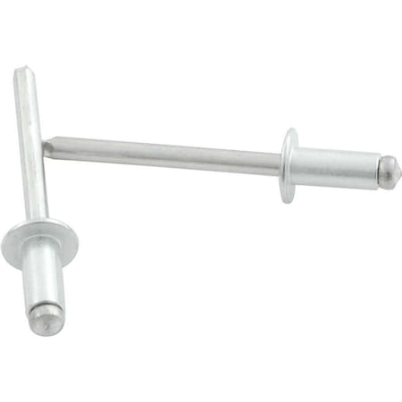 Allstar Performance 0.13-0.25 in. Grip Small Head Aluminum Mandrel Rivet, Silver, 250PK ALL18107