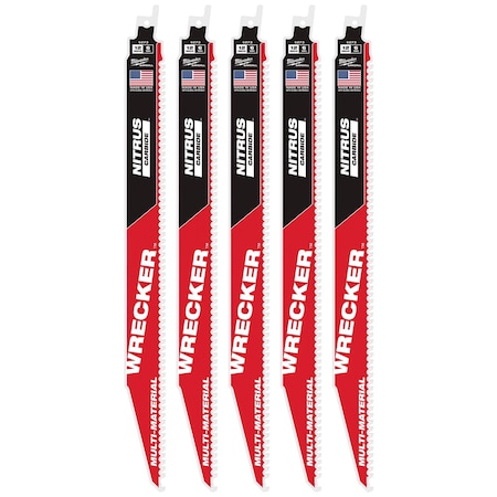 Milwaukee Tool 12 in x 6 TPI Reciprocating Saw Blade, 1 PK 48-00-5573