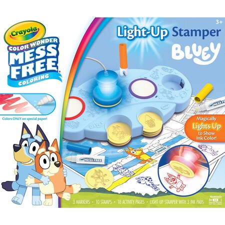 Crayola Magic Light-Up Stamper, Bluey 75-0273