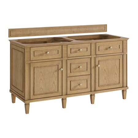 James Martin Vanities Vanity, without top, Light Natural Oak, 59.88 in W x 23.5 in D,  424-V60D-M-LNO