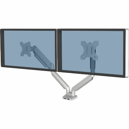 Fellowes SUPPORTS TWO 2 MONITORS: UP TO 17.6 LBS. EACH AND 32 INCHES.FULLY INDEPENDENT 8056501