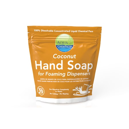 Aqua Chempacs Coconut Foaming Hand Soap: 20 per bag 4-2901