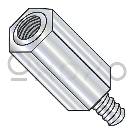 Oxoxo 4-40X3/8 3/16in Across Flats Hex Male Female Standoff Steel Zinc Plated, 250PK 525116