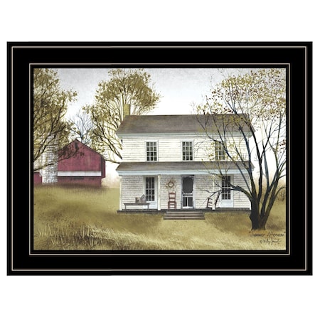 Homeroots Summer Afternoon 1 Black Framed Print Wall Art 404488