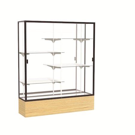 Ghent Floor Display Case 60x72x16, Mirror, Dark Bronze 2075MB-BZ-LV