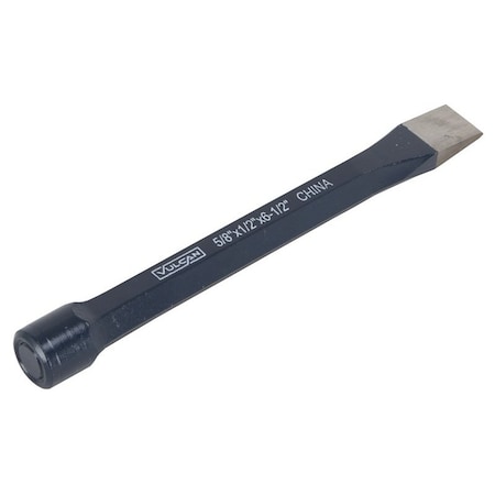 Vulcan Cold Chisel, 5/8 in Tip, 6-1/2 in OAL, Chrome Alloy Steel Blade, Hex Shank Handle JL-CSL005