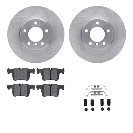 Dynamic Friction Co DFC Brake Rotor with 5000 Brake Pads and Hardware Kit 6512-31469