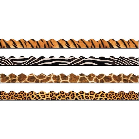 Trend Enterprises Animal Prints Terrific Trimmers® Variety Pack, 156ft Per Pack, PK2 T92917