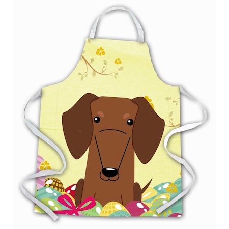 Carolines Treasures Easter Eggs Dachshund Red Brown Apron BB6130APRON