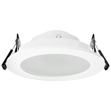 Elco Lighting Pex 4in Canless Round Adjustable Reflector, Frosted Lens, Haze with White Trim EKCL4112BZ