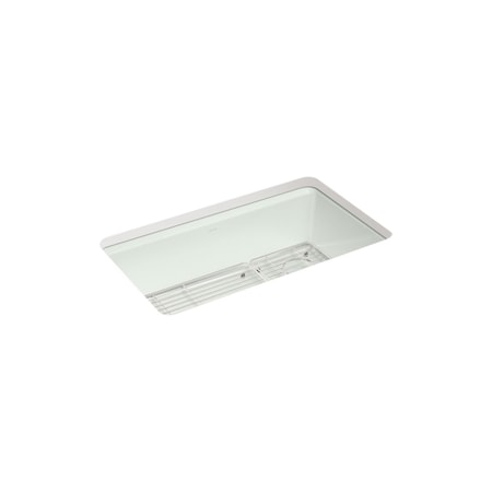 Kohler Riverby 33 undermount single-bowl kitchen sink Sea Salt 5871-5UA1-FF