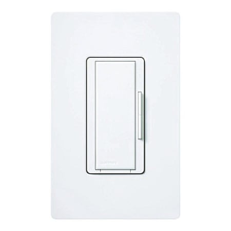 Lutron Lighting Dimmer, 120V, White, Rocker MA-R-WH