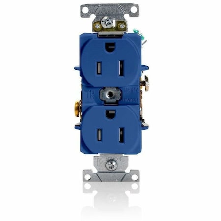 Leviton Plugs&Rcptcls, 15A, 125VAC, Bl, PBT, PK1 T5262-BU