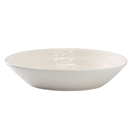 Martha Stewart Everyday 13 Inch Round Stoneware Pasta Bowl in White 97340.01
