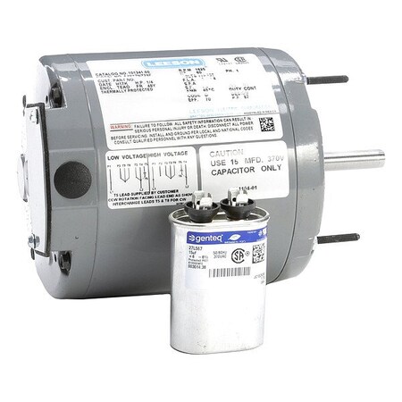 Leeson Farm Duty Motor, Permanent Split Capacitor, 1/4 HP, 115/230V AC, 1,625 Nameplate RPM, 48Y Frame 101341.00