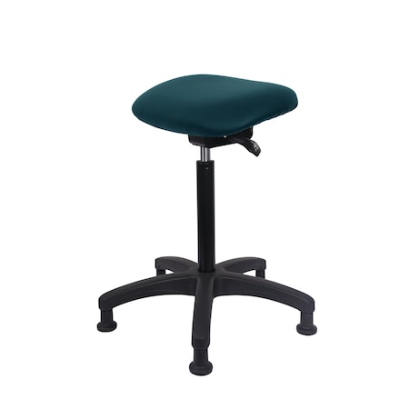 Blue Ridge Ergonomics Vinyl Sit-Stand - Standing Height with Stationary Glides in Colonial Blue Trailblazer Vinyl VSTSS-RG-NF-RG-8546
