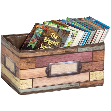 Teacher Created Resources Reclaimed Wood Design Small Storage Bin 20913