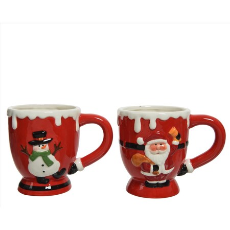 Decoris Red Santa Claus Mug 4 in. 608714
