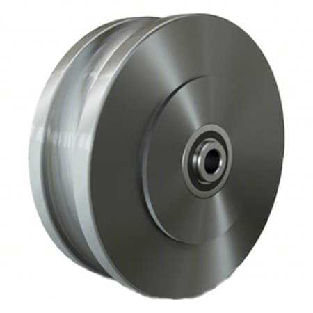 Hamilton Track Wheel, 6"dia, 2,100 lb, Steel W-620-150-FUB-1/2