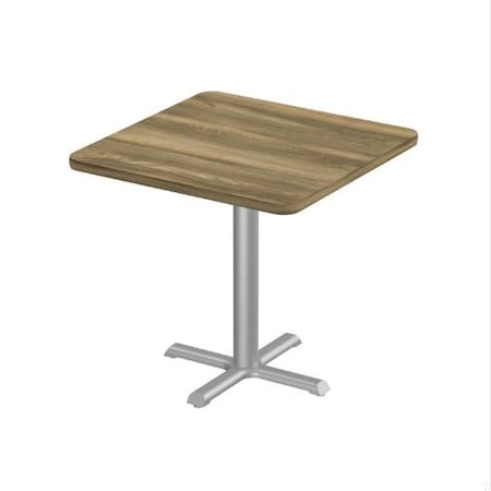 Correll Square Cafe Table, 30 in W, 30 in L, 29 in H, Particleboard Top, Colonial Hickory SXT30S-53-98-53
